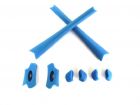 Galaxy Replacement Nose Pads & Earsocks Rubber Kits For Oakley Flak Jacket,Flak Jacket XLJ Blue Color